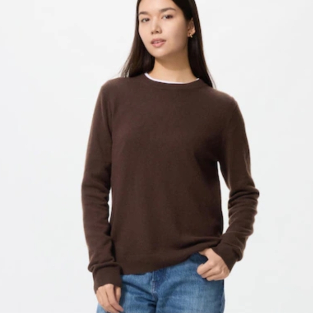 Uniqlo Brown Cashmere Sweater - Picture 2 of 9